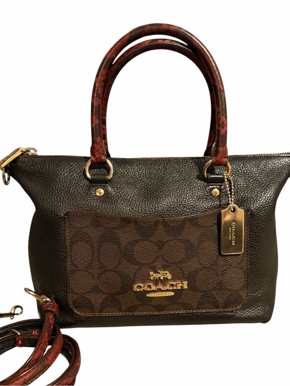 Coach Mini Emma Satchel EUC